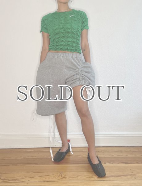 画像9: ［CELESTE BURGOYNE］ DRAWSTRING BLOOMERS ドローストショーツ - GREY (9)