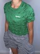画像4: CELESTE BURGOYNE - THE RUCHED SPORTS TEE バブルスポーツTシャツ - GREEN (4)