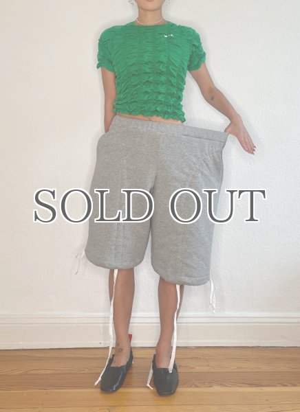 画像7: ［CELESTE BURGOYNE］ DRAWSTRING BLOOMERS ドローストショーツ - GREY (7)