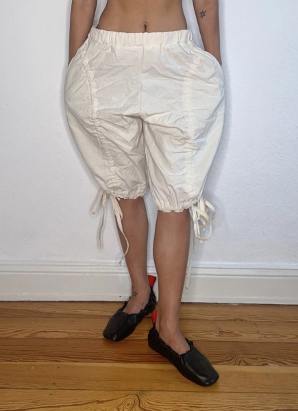 画像10: CELESTE BURGOYNE - DRAWSTRING BLOOMERS ドローストショーツ - CREAM (10)