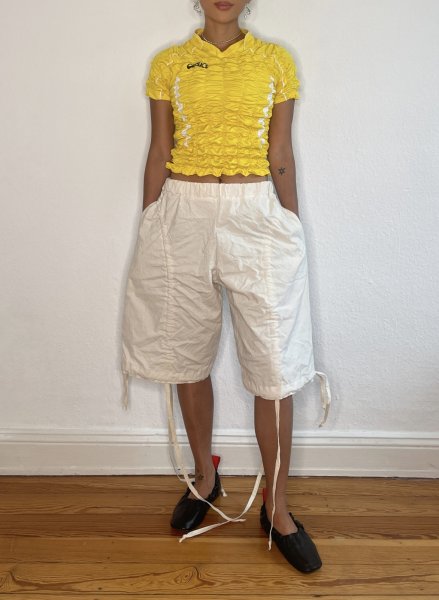 画像6: CELESTE BURGOYNE - DRAWSTRING BLOOMERS ドローストショーツ - CREAM (6)