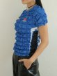 画像7: CELESTE BURGOYNE - THE RUCHED SPORTS TEE バブルスポーツTシャツ - BLUE (7)