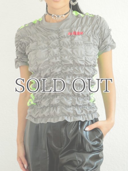 画像7: ［CELESTE BURGOYNE］THE RUCHED SPORTS TEE - GREY (7)