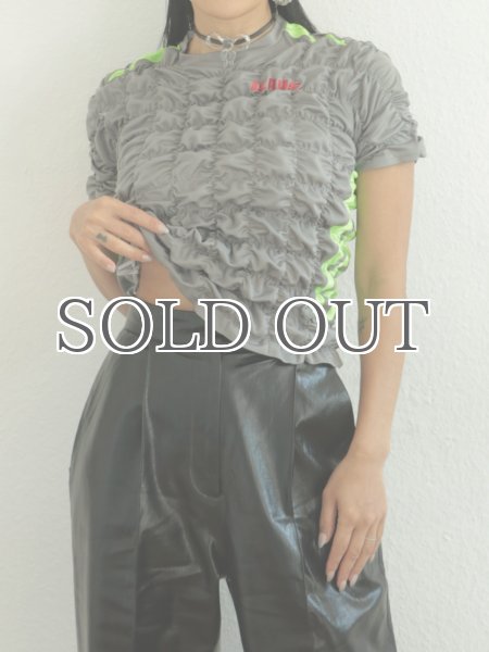 画像6: ［CELESTE BURGOYNE］THE RUCHED SPORTS TEE - GREY (6)