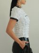 画像6: CELESTE BURGOYNE - THE RUCHED SPORTS TEE バブルスポーツTシャツ - WHITE (6)