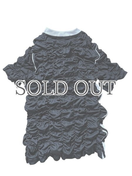 画像2: CELESTE BURGOYNE - THE RUCHED SPORTS TEE バブルスポーツTシャツ - BLACK (2)