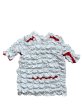 画像2: CELESTE BURGOYNE - THE RUCHED SPORTS TEE バブルスポーツTシャツ - WHITE x RED (2)