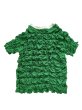 画像2: CELESTE BURGOYNE - THE RUCHED SPORTS TEE バブルスポーツTシャツ - GREEN (2)