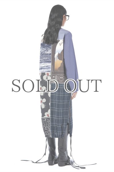 画像3: DHRUV KAPOOR - Mix Media Tunic Dress ミックスメディアパネルシャツドレス (3)