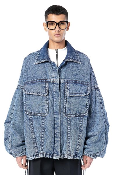 画像12: DHRUV KAPOOR - UNISEX Padded Denim Jacket 中綿入りオーバーサイズデニムジャケット (12)