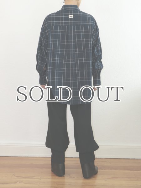 画像19: DHRUV KAPOOR - Handcrafted Scooped Hem Shirt  スクープヘム ビーズ刺繍チェックシャツ (19)