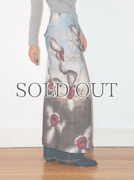 画像8: DHRUV KAPOOR - Engineered Unicorn Cargo Denim Skirt ユニーコーンカーゴデニムスカート (8)