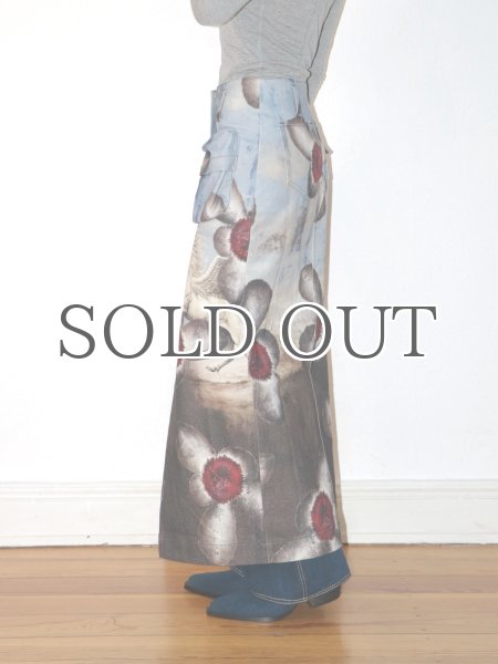 画像7: DHRUV KAPOOR - Engineered Unicorn Cargo Denim Skirt ユニーコーンカーゴデニムスカート (7)