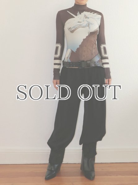 画像8: DHRUV KAPOOR -  Magic Minds Zipper Turtleneck - ユニコーンタートルネックトップ (8)