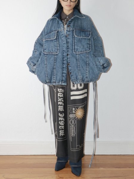 画像9: DHRUV KAPOOR - UNISEX Padded Denim Jacket 中綿入りオーバーサイズデニムジャケット (9)