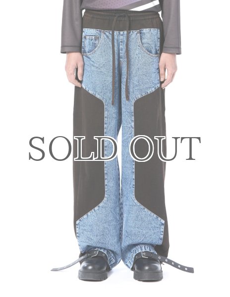画像9: DHRUV KAPOOR - Paneled Sweatpants  デニムパネル スウェットパンツ (9)