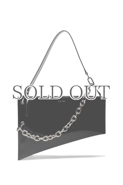 画像1: ［DIENEE］SAUND セミパテントレザーバッグ - Black Semi Patent Leather (1)