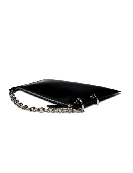 画像4: DIENÉE - SAUND セミパテントレザーバッグ - Black Semi Patent Leather (4)