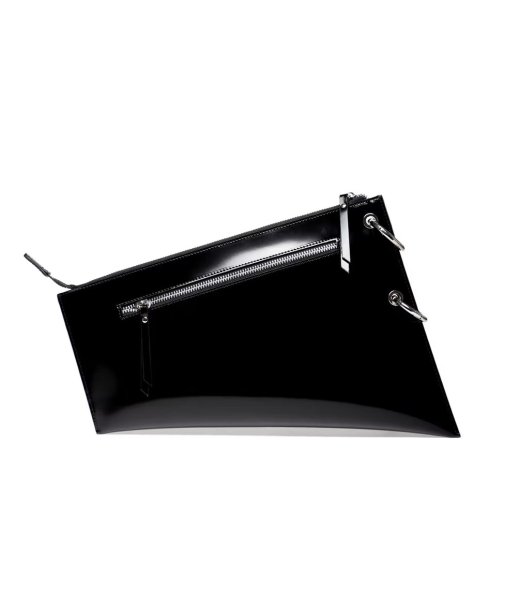 画像6: DIENÉE - SAUND セミパテントレザーバッグ - Black Semi Patent Leather (6)