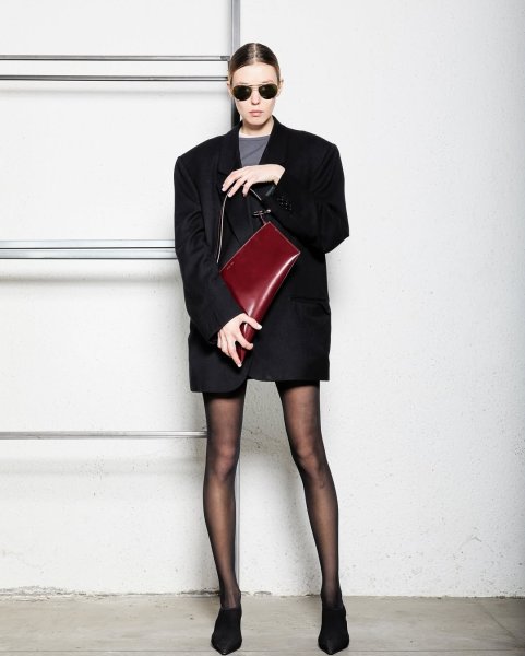 画像12: DIENÉE - SAUND セミパテントレザーバッグ - Burgundy Semi Patent Leather (12)