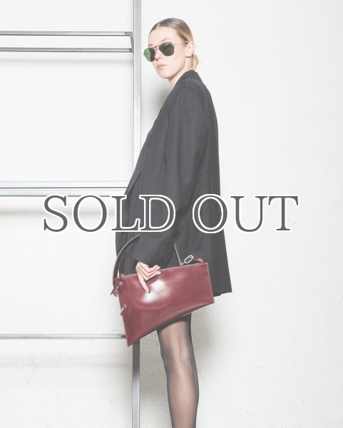 画像11: ［DIENEE］SAUND セミパテントレザーバッグ - Burgundy Semi Patent Leather (11)