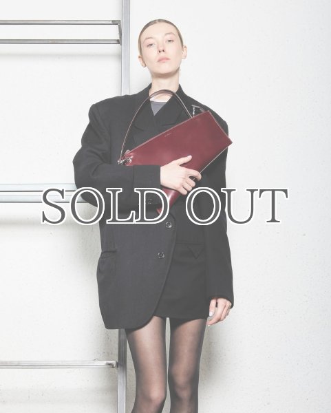 画像10: ［DIENEE］SAUND セミパテントレザーバッグ - Burgundy Semi Patent Leather (10)