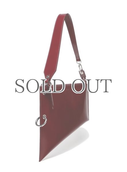 画像2: ［DIENEE］SAUND セミパテントレザーバッグ - Burgundy Semi Patent Leather (2)