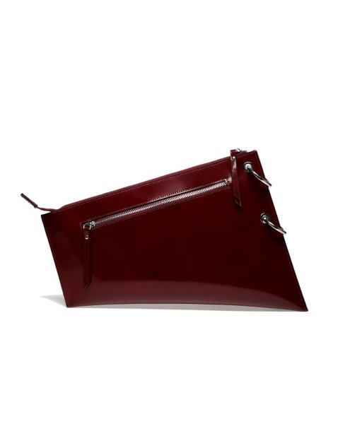 画像3: DIENÉE - SAUND セミパテントレザーバッグ - Burgundy Semi Patent Leather (3)