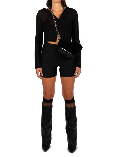 画像13: DIENÉE - VENERE CUBE  キューブ型セミパテントレザーバッグ - Black Semi Patent Leather (13)