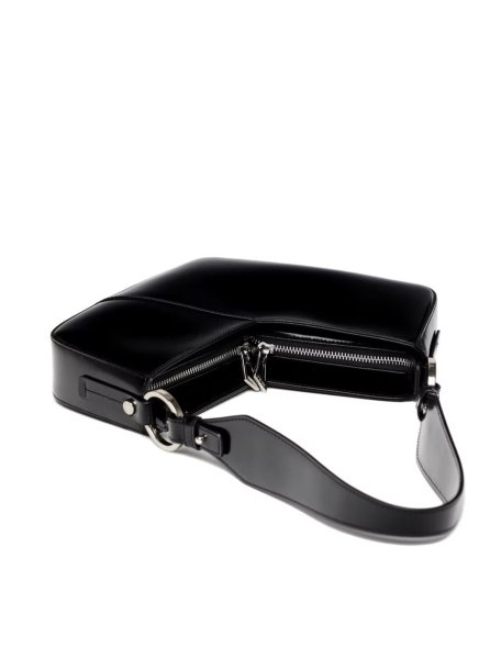 画像4: DIENÉE - VENERE CUBE  キューブ型セミパテントレザーバッグ - Black Semi Patent Leather (4)