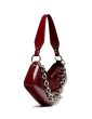 画像1: DIENÉE - VENERE CUBE SMALL  キューブ型セミパテントレザーバッグ - Burgundy Semi Patent Leather (1)