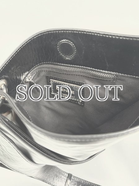 画像16: DIENÉE - DISTRICT  ショルダーレザーバッグ - Black Crush Leather (16)
