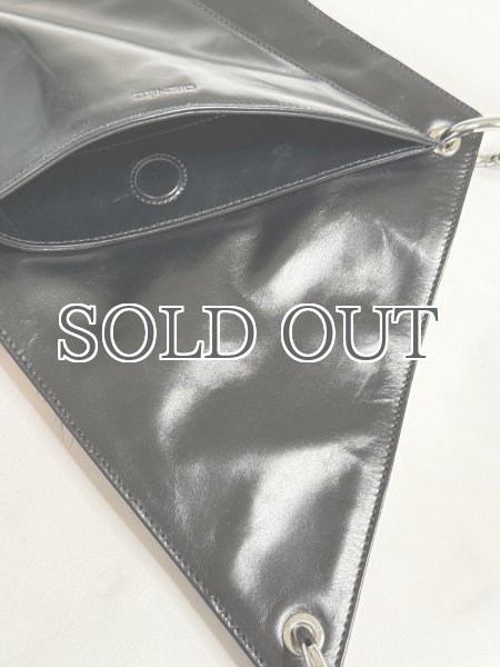 画像8: DIENÉE - DISTRICT  ショルダーレザーバッグ - Black Crush Leather (8)