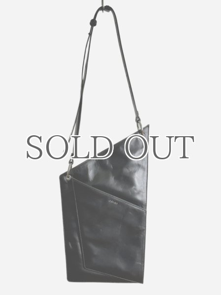 画像1: DIENÉE - DISTRICT  ショルダーレザーバッグ - Black Crush Leather (1)