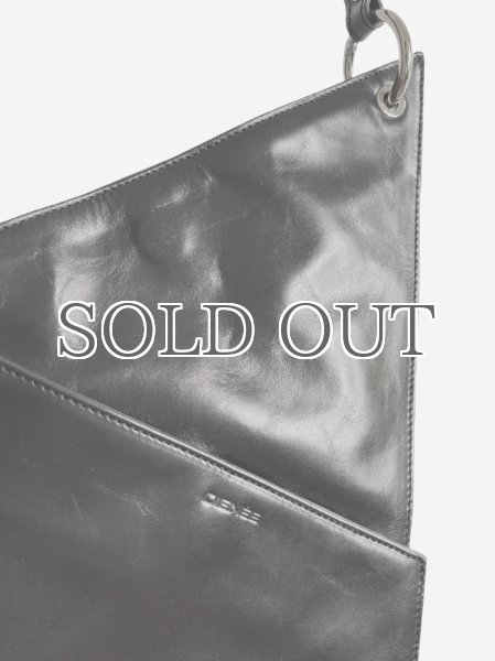 画像6: DIENÉE - DISTRICT  ショルダーレザーバッグ - Black Crush Leather (6)