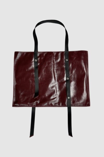 画像5: DIENÉE - KARTA  レザートートバッグ- Cherry / Black (5)