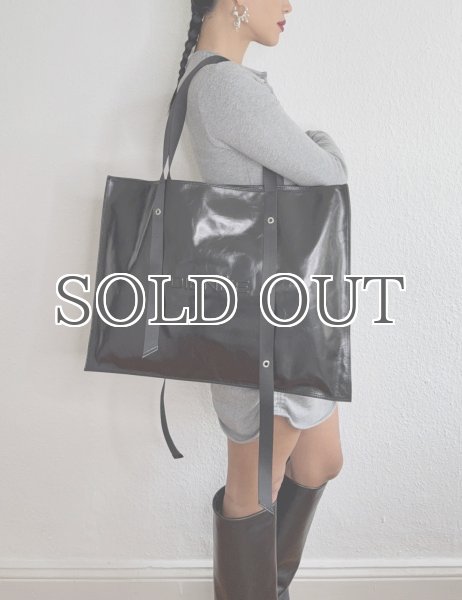 画像3: DIENÉE - KARTA  レザートートバッグ- Black (3)