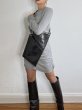 画像5: DIENÉE - DISTRICT  ショルダーレザーバッグ - Black Crush Leather (5)
