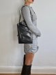 画像4: DIENÉE - DISTRICT  ショルダーレザーバッグ - Black Crush Leather (4)