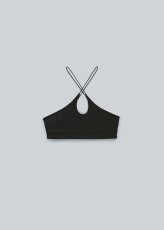 画像4: ESTHE  - Cross Cut Bralette クロスカットブラトップ - Black (4)