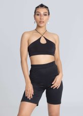 画像3: ESTHE  - Cross Cut Bralette クロスカットブラトップ - Black (3)