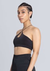 画像2: ESTHE  - Cross Cut Bralette クロスカットブラトップ - Black (2)