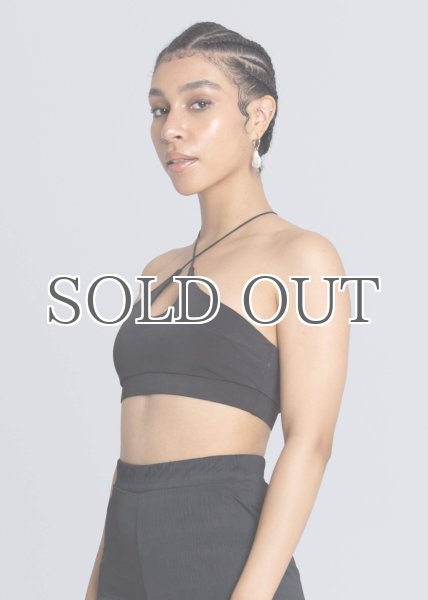 画像3: ［ESTHE］Cross Cut Bralette クロスカットブラトップ - Black (3)