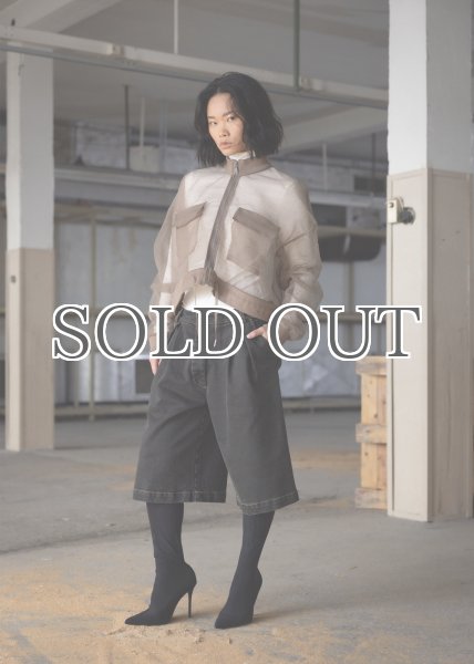 画像7: ESTHE - Organza Bomber Jacket オーガンジーボンバージャケット - Brown (7)