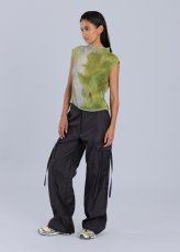 画像5: ESTHE  - Organza Cargo Trousers オーガンジートラウザーパンツ - Black (5)