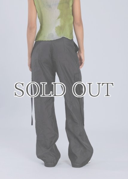 画像3: ESTHE  - Organza Cargo Trousers オーガンジートラウザーパンツ - Black (3)