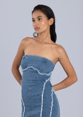 画像5: ESTHE - Denim Corset Dress  デニムコルセットチューブドレス - Blue Denim (5)