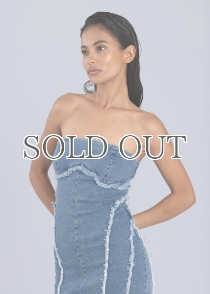 画像5: ESTHE - Denim Corset Dress  デニムコルセットチューブドレス - Blue Denim (5)