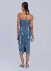 画像13: ESTHE - Denim Corset Dress  デニムコルセットチューブドレス - Blue Denim (13)