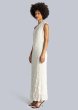 画像2: ESTHE - ONE SHOULDER JACQUARD MAXI DRESS  ジャガードワンショルダーマキシドレス - OFF WHITE (2)